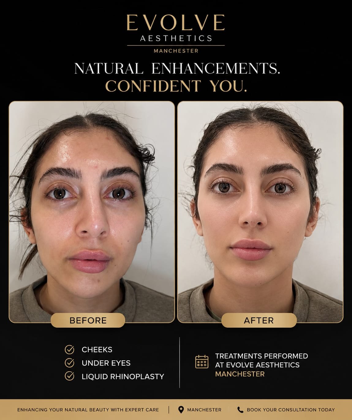 Before and after treatment photograph, gallery image one